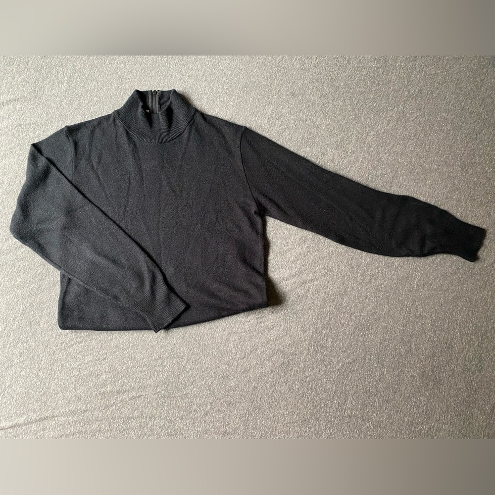 Vintage sure lady black cashmere turtle neck  sweater